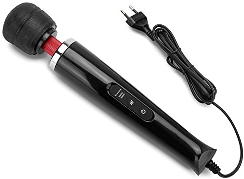 Magic Wand 2.0 Massagegerät Massagestab – 8500 1/min. 20 Rythmen + 10 Intensitäten (Schwarz)